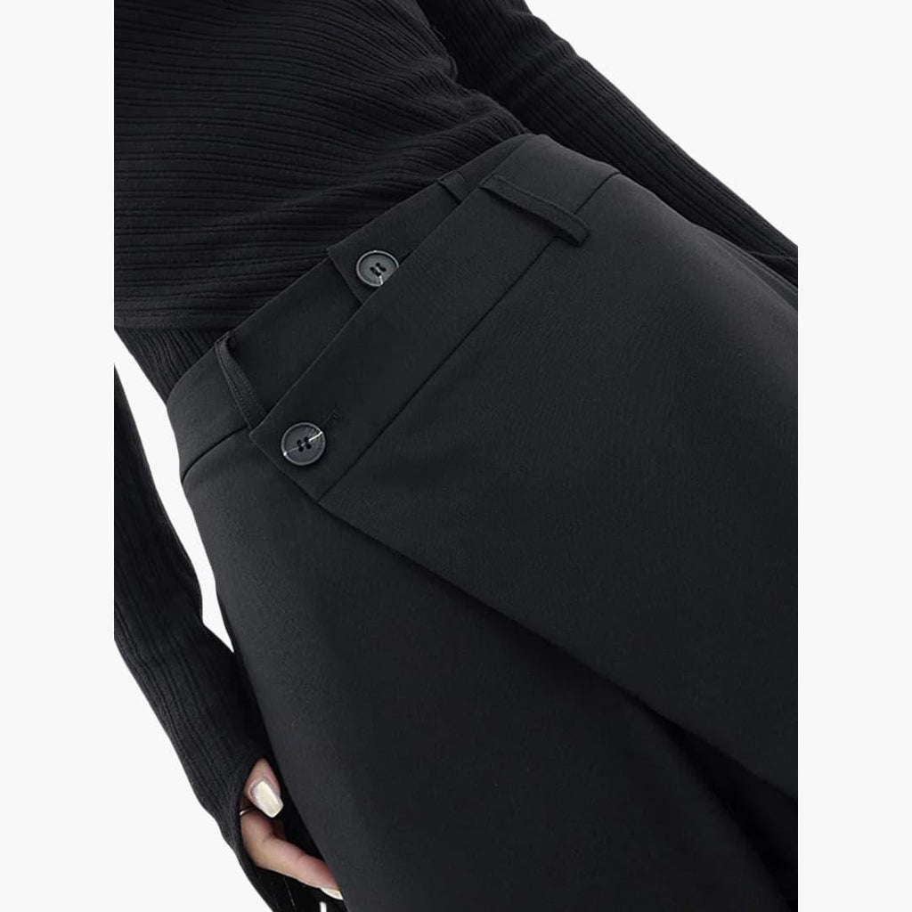 Women's Asymmetric Wrap Front Loose Wide Leg Pants