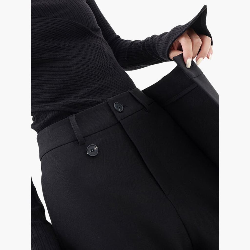 Women's Asymmetric Wrap Front Loose Wide Leg Pants