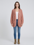 Women's Open-Front Cable Knit Cardigan