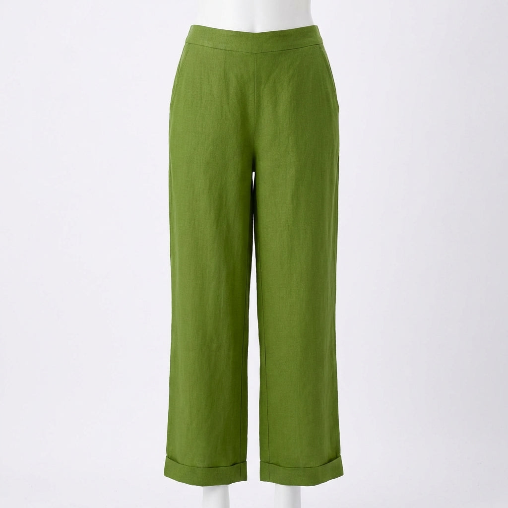 Women's Relaxed Straight-Leg Pull-On Pants