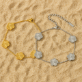 Women's Reversible Four-Leaf Clover Charm Bracelet