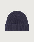 Women's Ribbed Knit Beanie in Navy