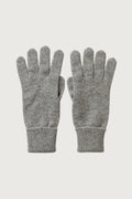 Women's Ribbed Cuff Knit Gloves in Gray