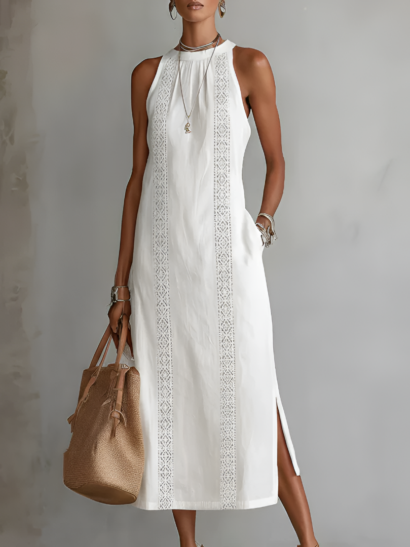 Women's Round Neck Midi Dress