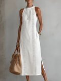 Women's Round Neck Midi Dress