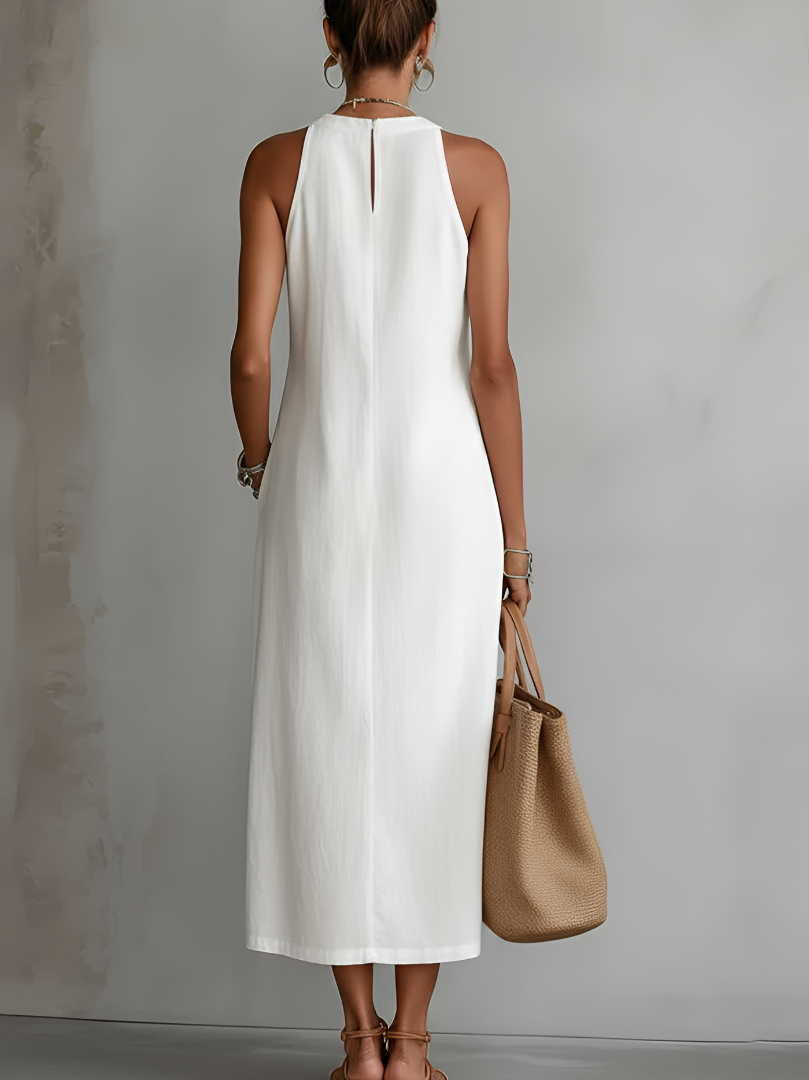 Women's Round Neck Midi Dress