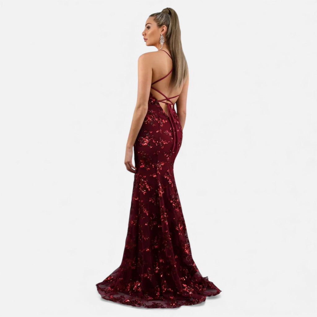 Women's Sequin Maxi Dress