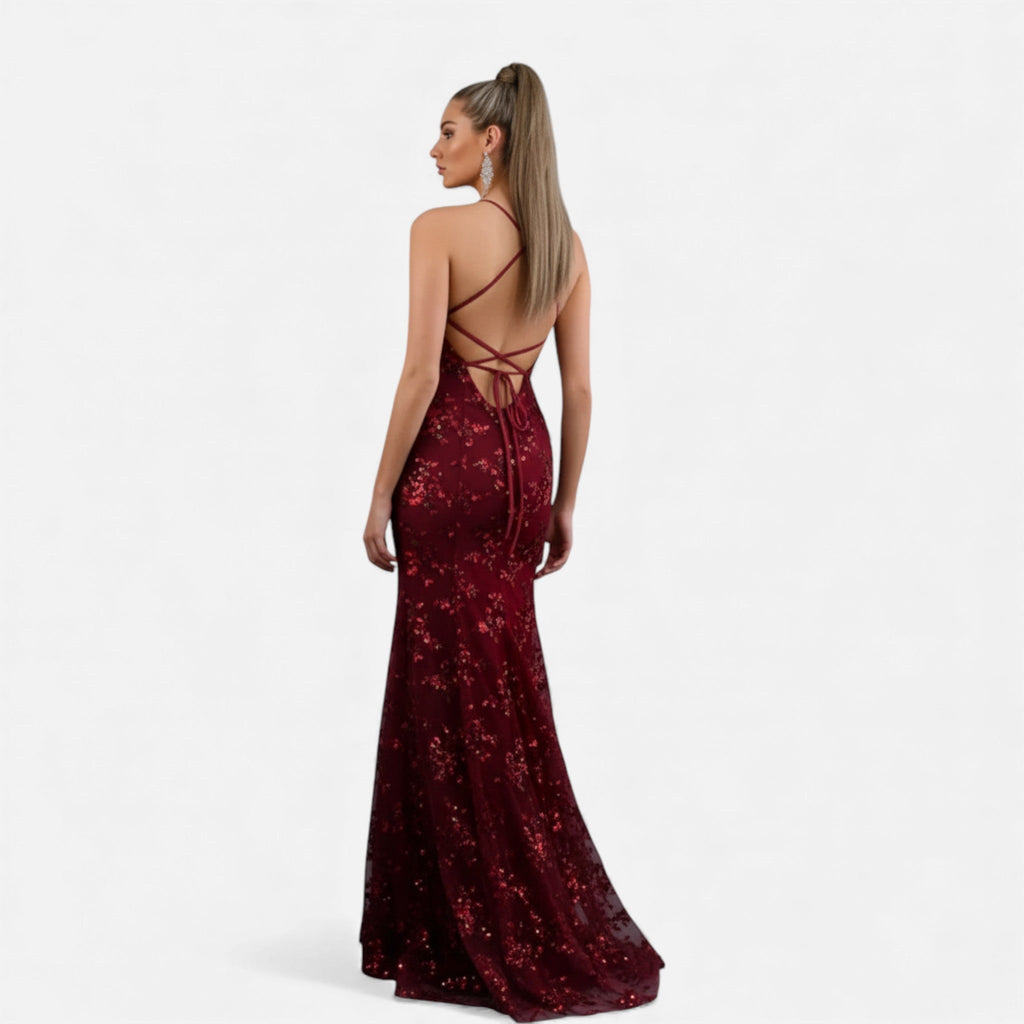 Women's Sequin Maxi Dress