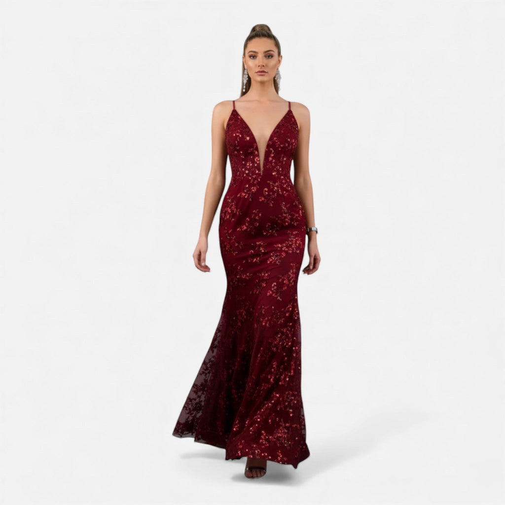 Women's Sequin Maxi Dress
