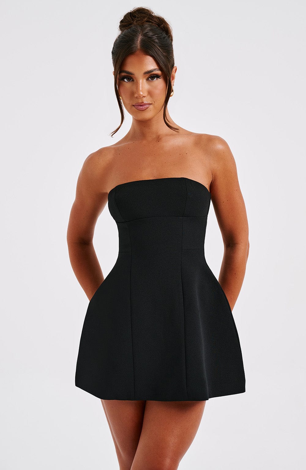 Women's Strapless Bubble Mini Dress