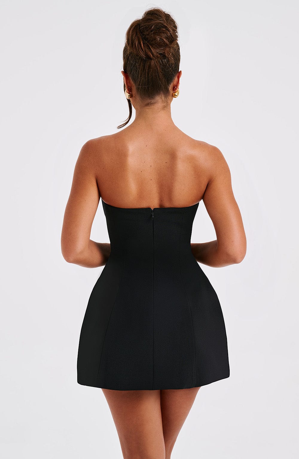 Women's Strapless Bubble Mini Dress