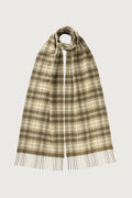Women's Tweed Check Fringed Winter Scarf