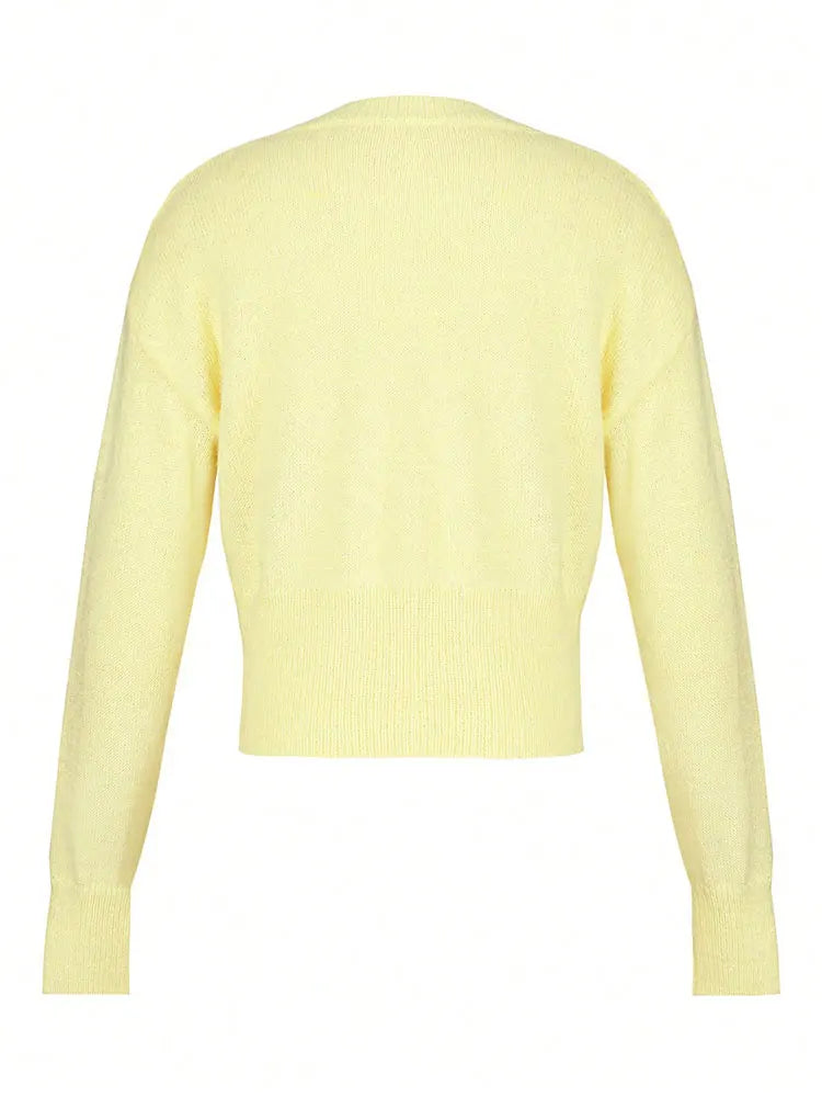 Women's V-Neck Button-Front Cardigan
