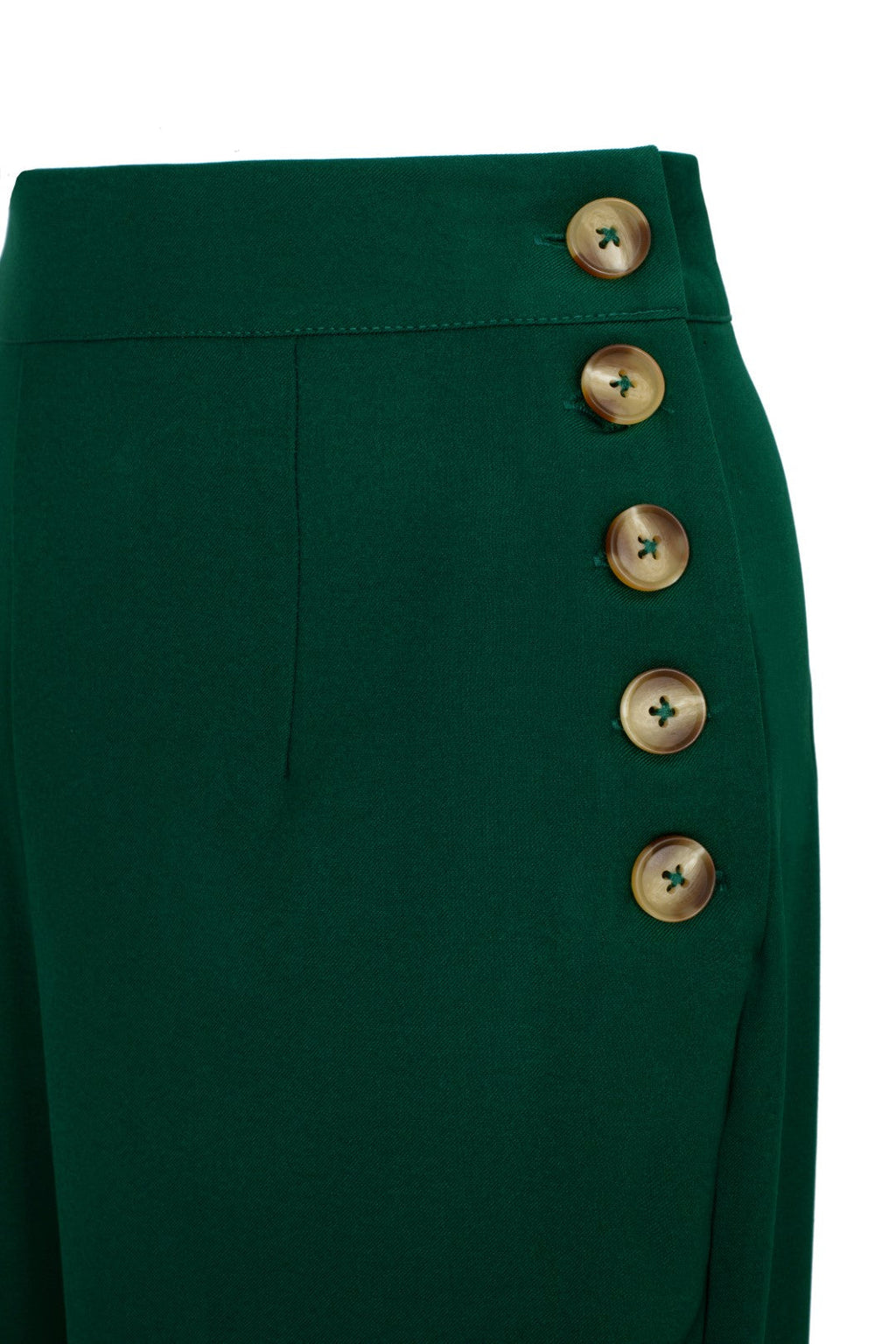 Women's Vintage Side Button Wide Leg Swing Pants