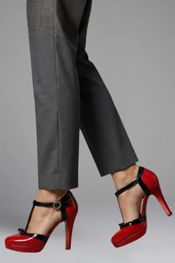 Zara | Women’s Round Toe Ankle Strap High Heels