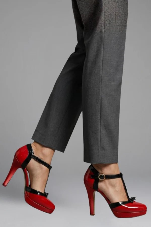 Zara | Women’s Round Toe Ankle Strap High Heels